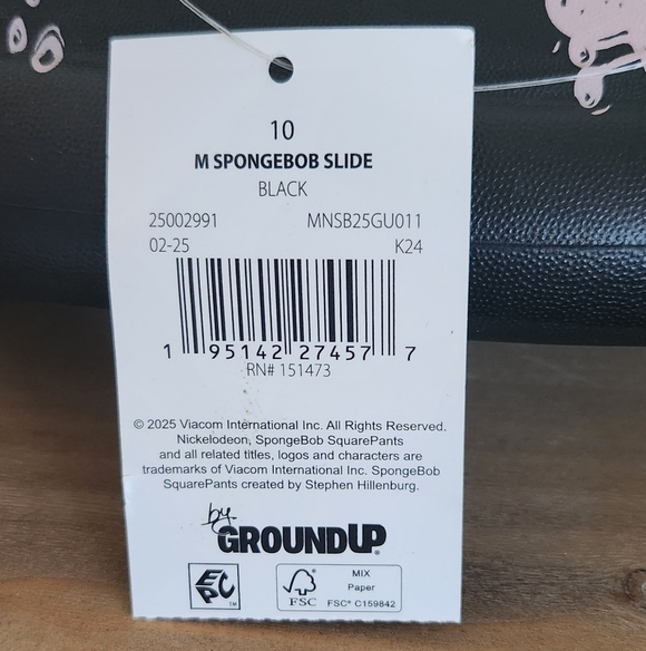 🩴 SpongeBob SquarePants Slide Sandals – Men's Size 10 NWT Fun Patrick Star NEW - Picture 11 of 16